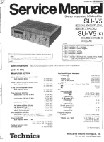 Technics - SUV-5 - Service manual 